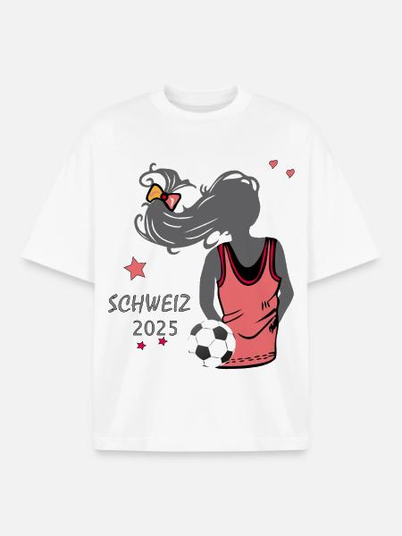 Girlpower Fußballevent - Boxy Heavyweight Unisex Organic T-Shirt von Stanley/Stella - Weiß