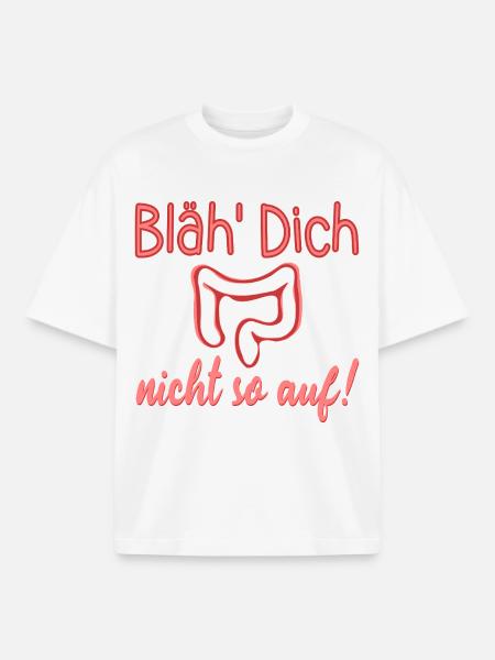 AUFGEBLÄHT - DARM REIZDARM - Boxy Heavyweight Unisex Organic T-Shirt von Stanley/Stella - Weiß