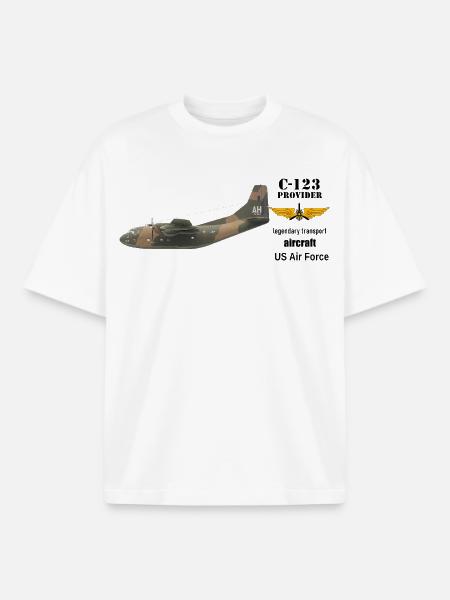 C-123 Provider - Boxy Heavyweight Unisex Organic T-Shirt by Stanley/Stella - white