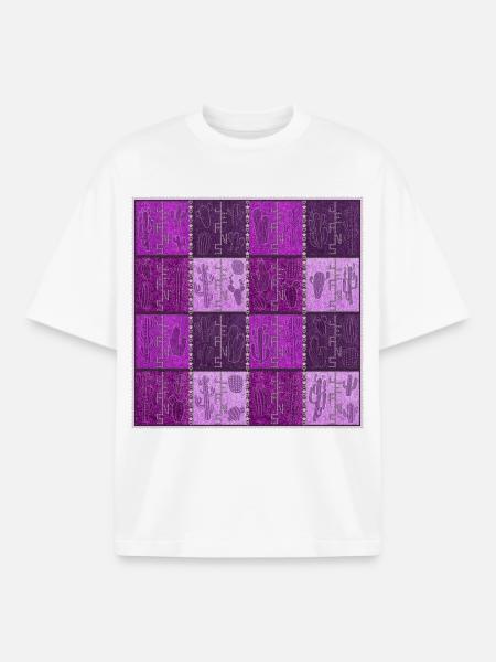 Cactus V11 fuc - T-shirt unisexe boxy épais biologique Stanley/Stella - blanc