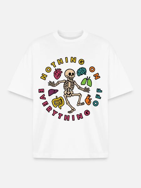 Nothing on, everyting off - Boxy Heavyweight Unisex Organic T-Shirt by Stanley/Stella - white