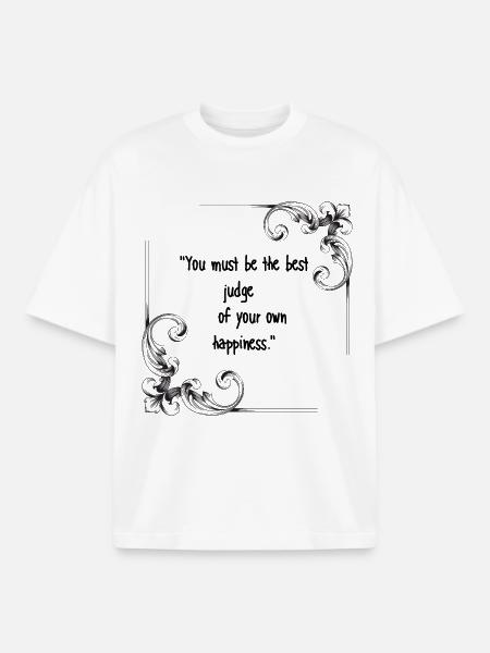 Emma Quote Gift from Jane Austen - Boxy Heavyweight Unisex Organic T-Shirt by Stanley/Stella - white