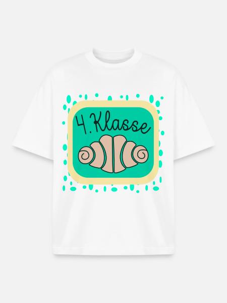 FRANZBRÖTCHEN VIERTKLÄSSLER 4. Klasse - Boxy Heavyweight Unisex Organic T-Shirt von Stanley/Stella - Weiß