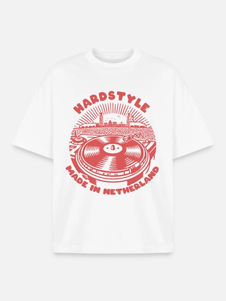 Hardstyle - T-shirt unisexe boxy épais biologique Stanley/Stella - blanc