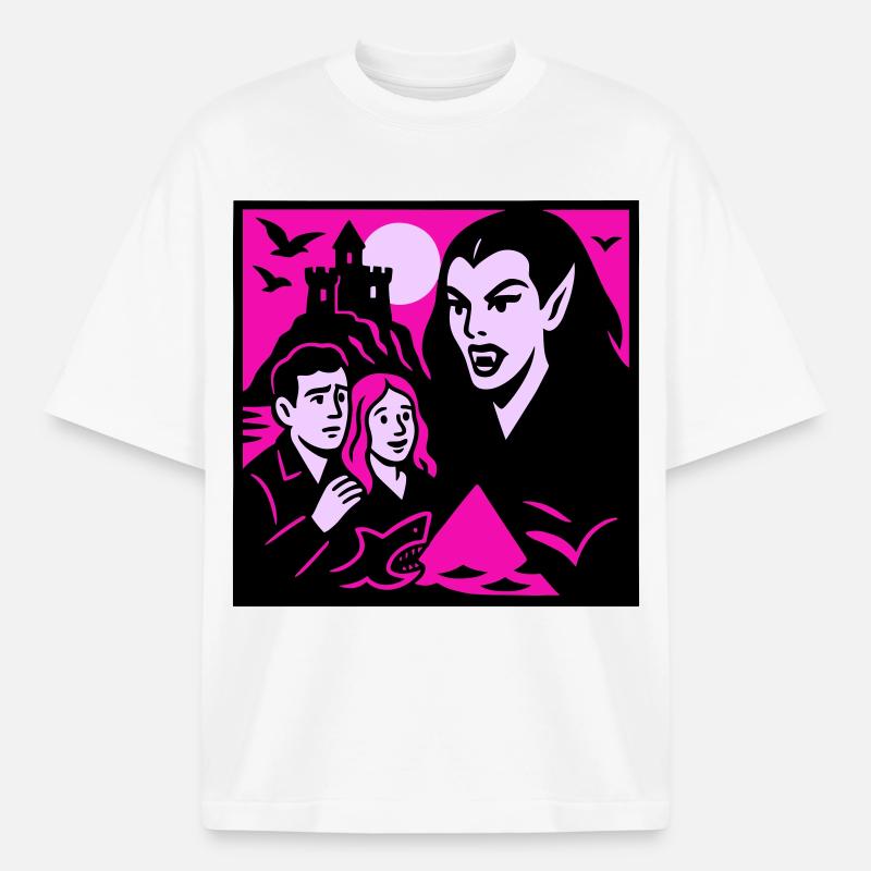 Comtesse vampire - T-shirt unisexe épais coupe boxy Stanley/Stella - blanc