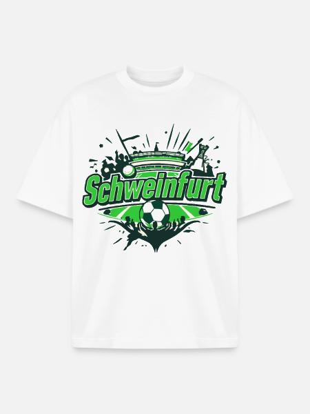 Schweinfurt Football Support - Boxy Heavyweight Unisex Organic T-Shirt by Stanley/Stella - white