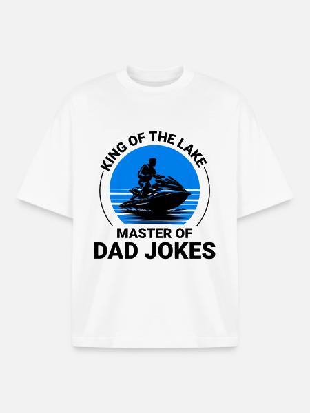 Funny Jet Ski Dad Joke Summer - Boxy Heavyweight Unisex Organic T-Shirt by Stanley/Stella - white