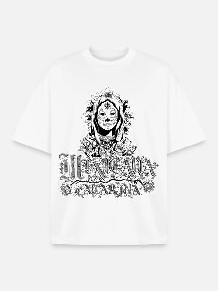 Mexicana Catarina black - Boxy Heavyweight Unisex Organic T-Shirt by Stanley/Stella - white