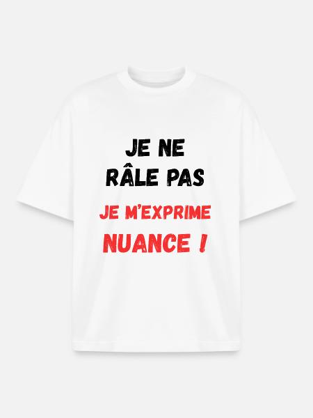 T-shirt humour humoristique idée cadeau - T-shirt unisexe boxy épais biologique Stanley/Stella - blanc