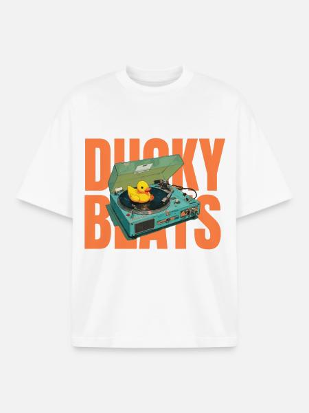 Ducky BEats - Boxy Heavyweight Unisex Organic T-Shirt von Stanley/Stella - Weiß