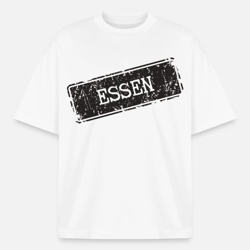 Essen Küchenmotif mit rustikaler Note - Boxy Heavyweight Unisex Organic T-Shirt von Stanley/Stella - Weiß