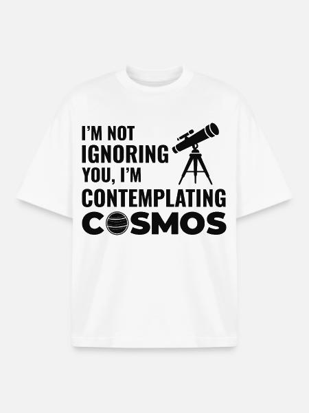Space Planet Art Lover - Boxy Heavyweight Unisex Organic T-Shirt by Stanley/Stella - white