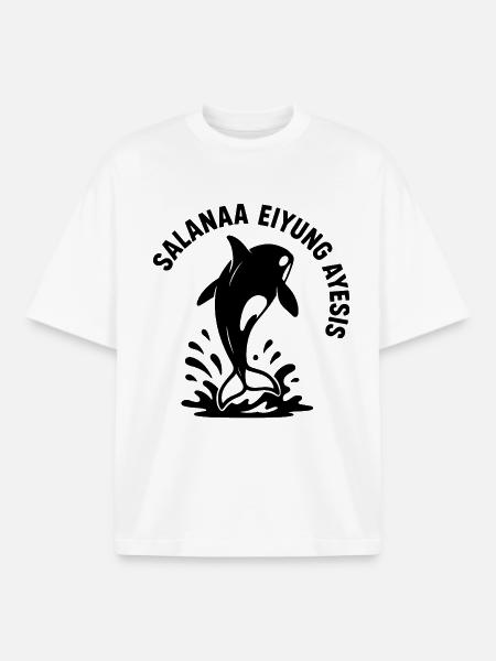 Salanaa Eiyung Ayesis - Boxy Heavyweight Unisex Organic T-Shirt von Stanley/Stella - Weiß