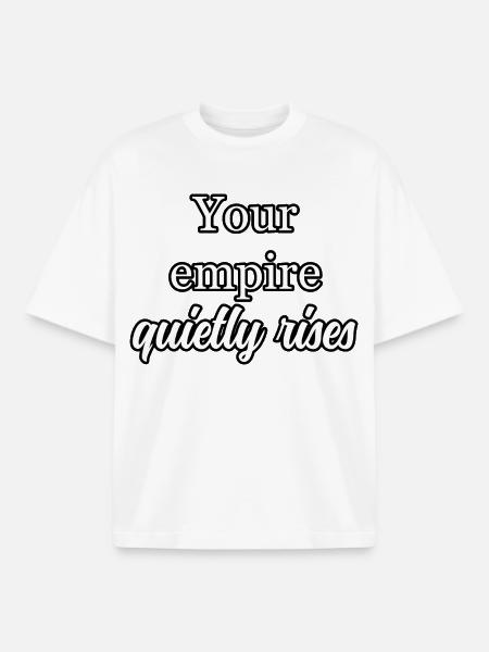 Silent Rise: Ambitious Empire Builder's Vision - Boxy Heavyweight Unisex Organic T-Shirt by Stanley/Stella - white