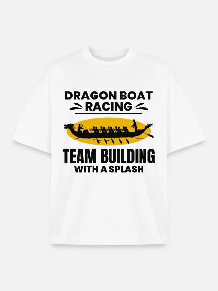 Synchronized Paddling Team - Boxy Heavyweight Unisex Organic T-Shirt by Stanley/Stella - white