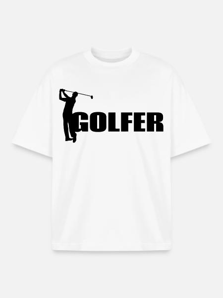Golfeur - T-shirt unisexe boxy épais biologique Stanley/Stella - blanc