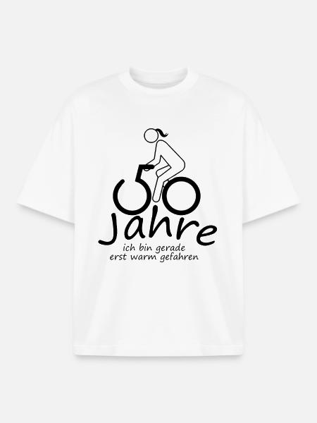 50 years – first warmed up - Boxy Heavyweight Unisex Organic T-Shirt by Stanley/Stella - white