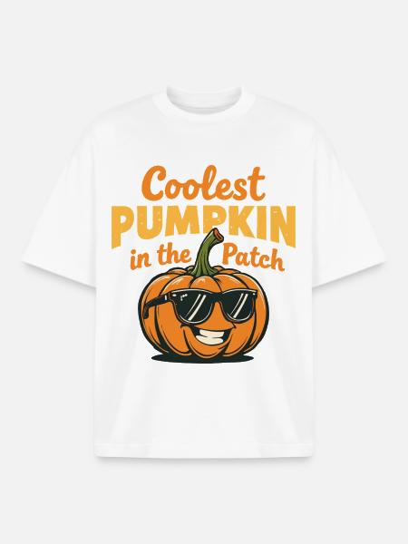 Coolest Pumpkin in the Patch - Boxy Heavyweight Unisex Organic T-Shirt by Stanley/Stella - white