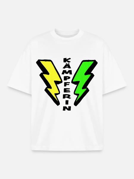 Lucky Charm: Fighter - Boxy Heavyweight Unisex Organic T-Shirt by Stanley/Stella - white