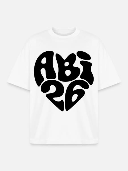 Abitur 2026 - Abi 26 - ABI 2026 - Abitur 26 - Boxy Heavyweight Unisex Organic T-Shirt von Stanley/Stella - Weiß