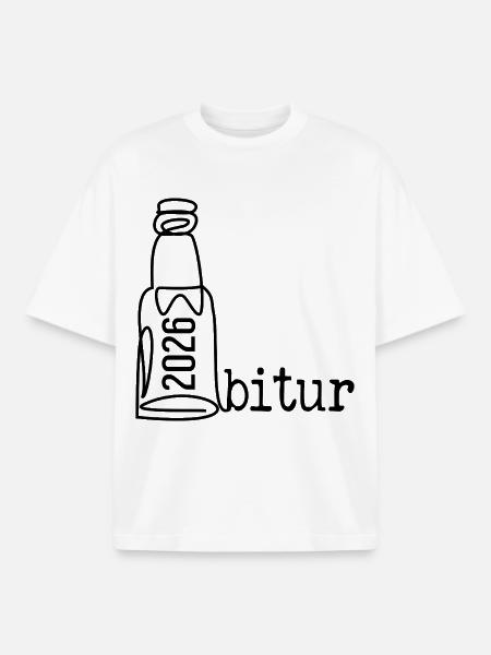 ABI PARTY 2026 ABITUR - Boxy Heavyweight Unisex Organic T-Shirt by Stanley/Stella - white