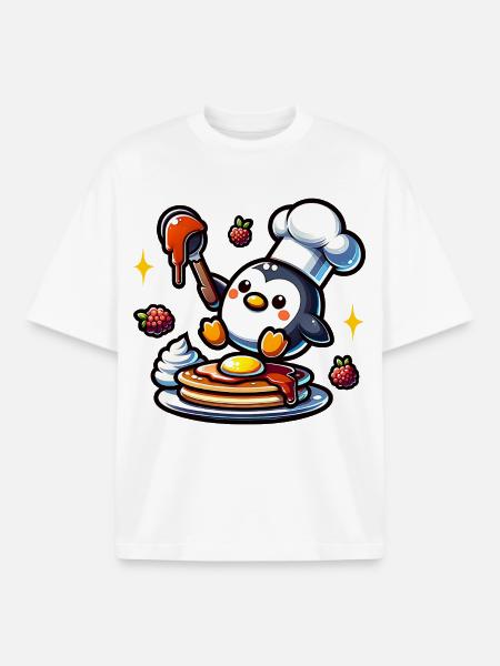 Waffle Iron Fan Waffle Baker Outfit - Boxy Heavyweight Unisex Organic T-Shirt by Stanley/Stella - white