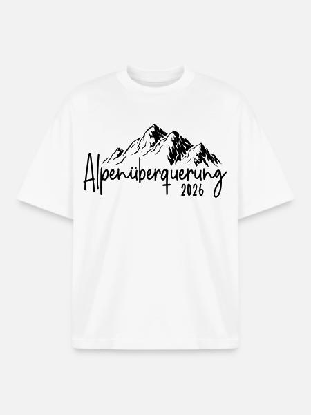 Alpenüberquerung 2026 - Boxy Heavyweight Unisex Organic T-Shirt von Stanley/Stella - Weiß