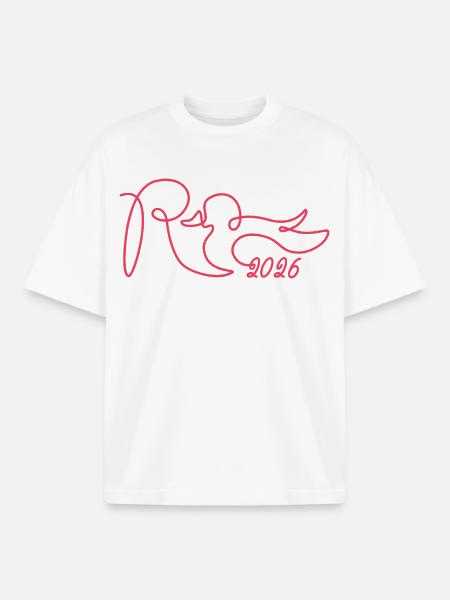Pension one line - 2026 Finally done - Boxy Heavyweight Unisex Organic T-Shirt by Stanley/Stella - white