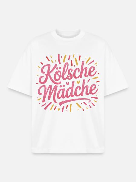 Cologne Filles Carnaval Cologne Filles - T-shirt unisexe boxy épais biologique Stanley/Stella - blanc