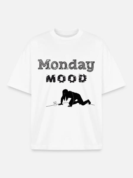 monday_mood_1 - Boxy Heavyweight Unisex Organic T-Shirt von Stanley/Stella - Weiß