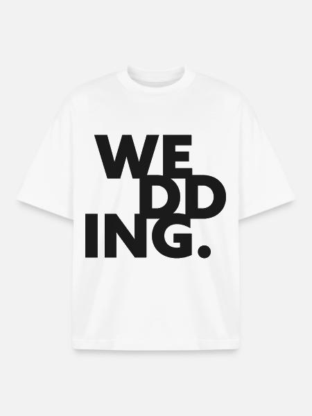 GIUDAN Berlin Collection: WEDDING - Boxy Heavyweight Unisex Organic T-Shirt by Stanley/Stella - white