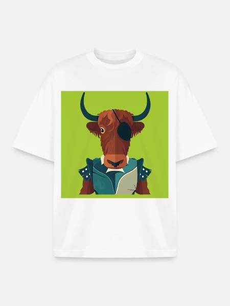 HUMAN BULL - baby & kids - Boxy Heavyweight Unisex Organic T-Shirt by Stanley/Stella - white
