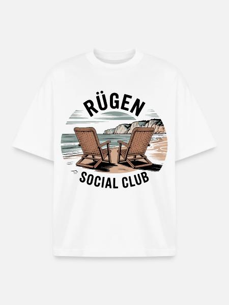 Rügen Urlaub Ostsee Reise Strand - Boxy Heavyweight Unisex Organic T-Shirt von Stanley/Stella - Weiß