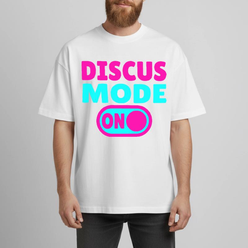 Discus Mode ON - Diskuswerfer Boxy Heavyweight Unisex Organic T-Shirt von Stanley/Stella