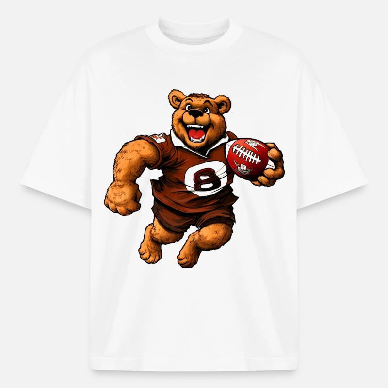 Bears Rugby - Heavyweight Boxy Unisex T-Shirt by Stanley/Stella - white