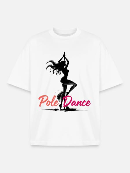 Pole Dance Pole Dancer Aesthetic Gift - Boxy Heavyweight Unisex Organic T-Shirt by Stanley/Stella - white
