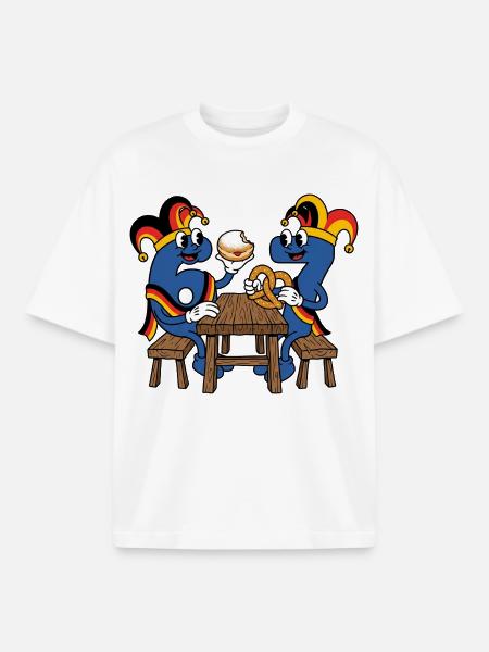 67 Six Seven Costume Carnival Football Italy Meme - Boxy Heavyweight Unisex Organic T-Shirt by Stanley/Stella - white