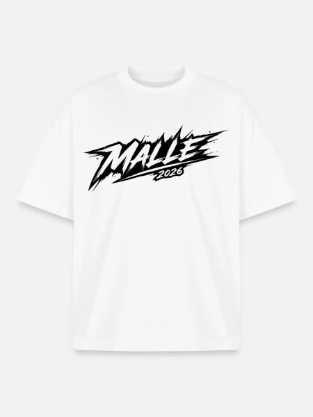 Malle 2026 - T-shirt unisexe boxy épais biologique Stanley/Stella - blanc