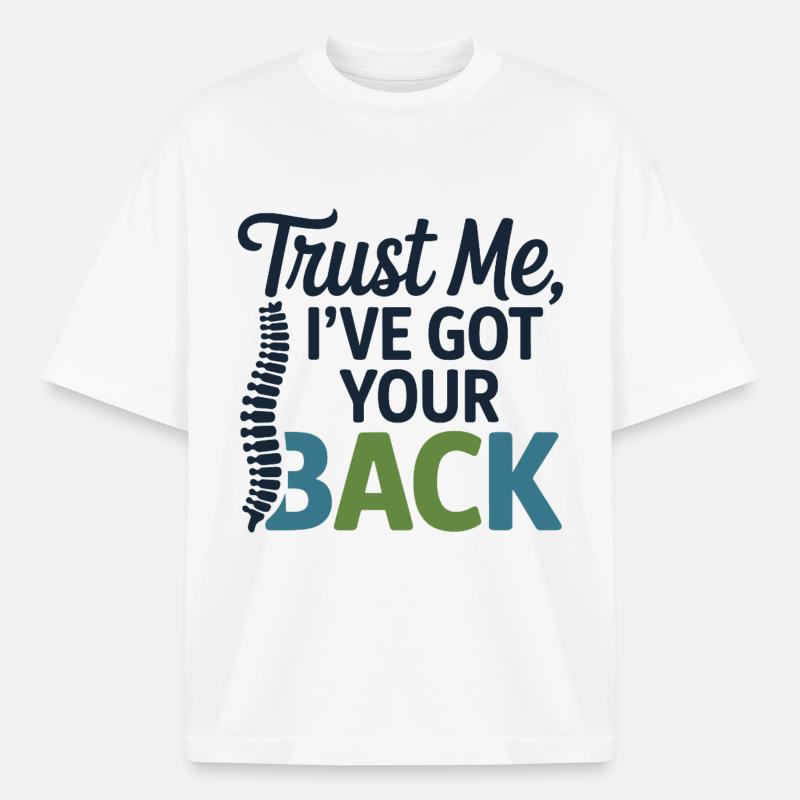 Licensed DC Professional Spinal Alignment  - Heavyweight Boxy Unisex T-Shirt by Stanley/Stella - white