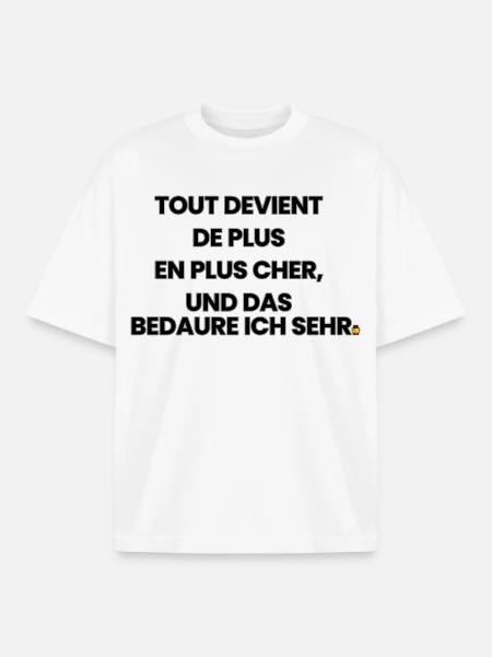 French-German-Rhyme 1 (Ver. B) - Boxy Heavyweight Unisex Organic T-Shirt by Stanley/Stella - white