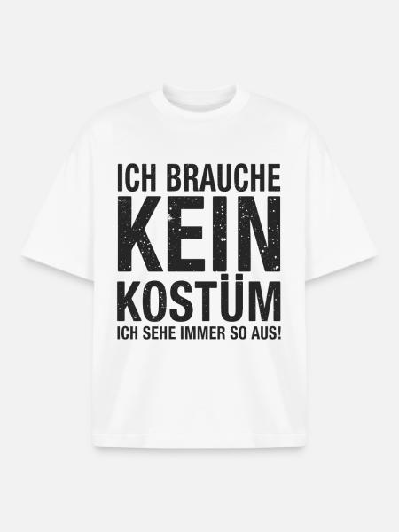 Karneval Fasching Fasnet Kostüm - Boxy Heavyweight Unisex Organic T-Shirt von Stanley/Stella - Weiß