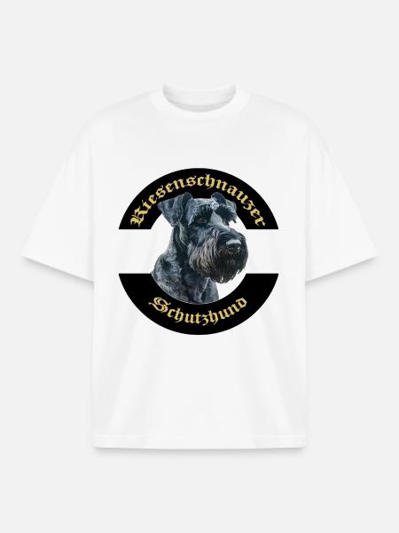 Riesenschnauzer IGP Motiv - Boxy Heavyweight Unisex Organic T-Shirt von Stanley/Stella - Weiß