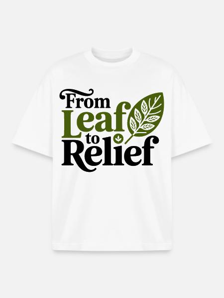 Elite Clinical Botanical Relief Authority - Boxy Heavyweight Unisex Organic T-Shirt by Stanley/Stella - white