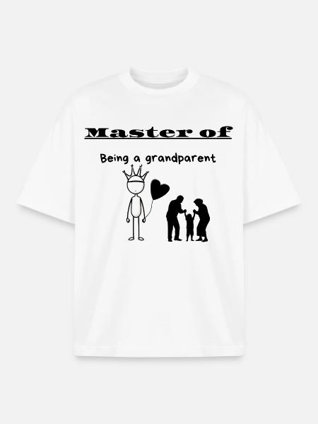 Master of Being a grandparent - Boxy Heavyweight Unisex Organic T-Shirt by Stanley/Stella - white
