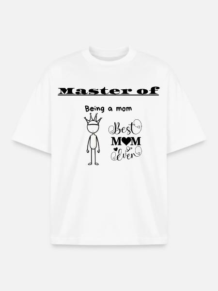Master of Being a mom - Boxy Heavyweight Unisex Organic T-Shirt by Stanley/Stella - white