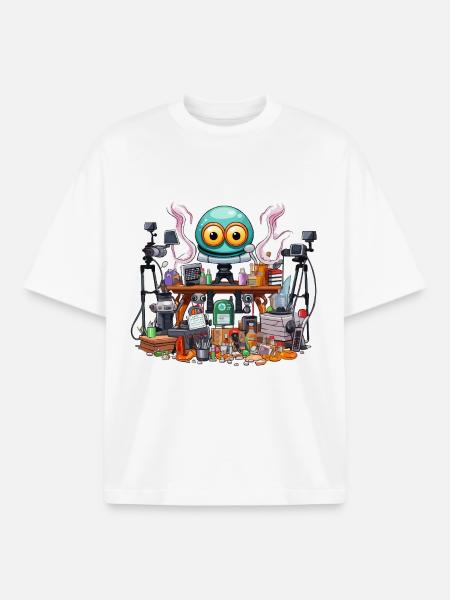 Creative Gadget Workshop Alien - Boxy Heavyweight Unisex Organic T-Shirt by Stanley/Stella - white