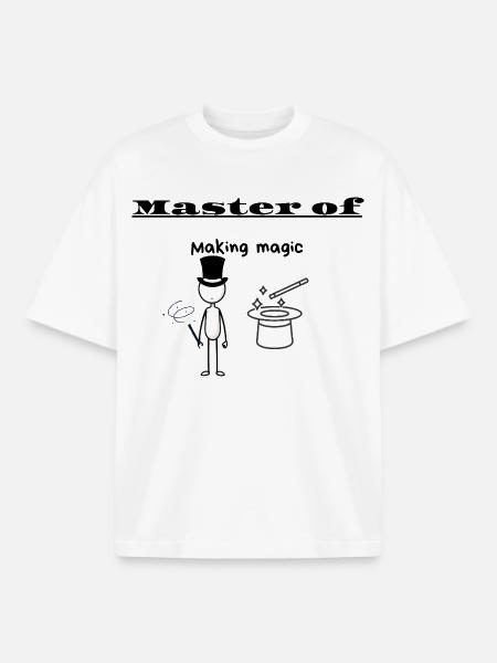 Master of Making magic - Boxy Heavyweight Unisex Organic T-Shirt by Stanley/Stella - white