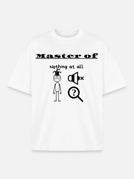 Master of Nothing at all - Boxy Heavyweight Unisex Organic T-Shirt by Stanley/Stella - white