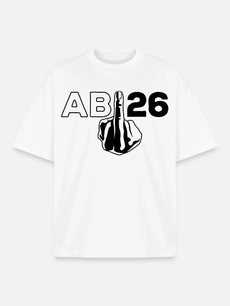 ABI 2026 Middle Finger Abitur - Gift - Boxy Heavyweight Unisex Organic T-Shirt by Stanley/Stella - white
