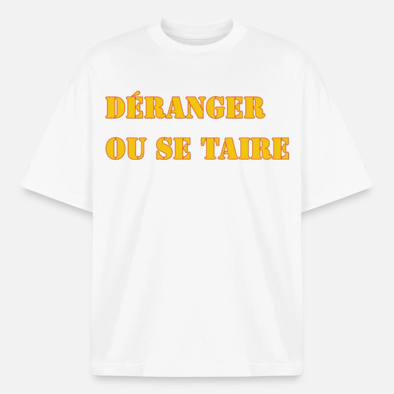 STÖREN ODER SCHWEIGEN. - Boxy Heavyweight Unisex Organic T-Shirt von Stanley/Stella - Weiß